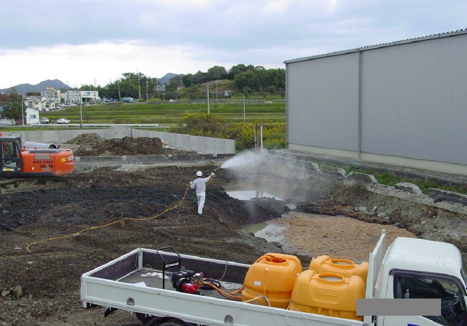 土壌汚染改良工事 液体バイオ製剤HC